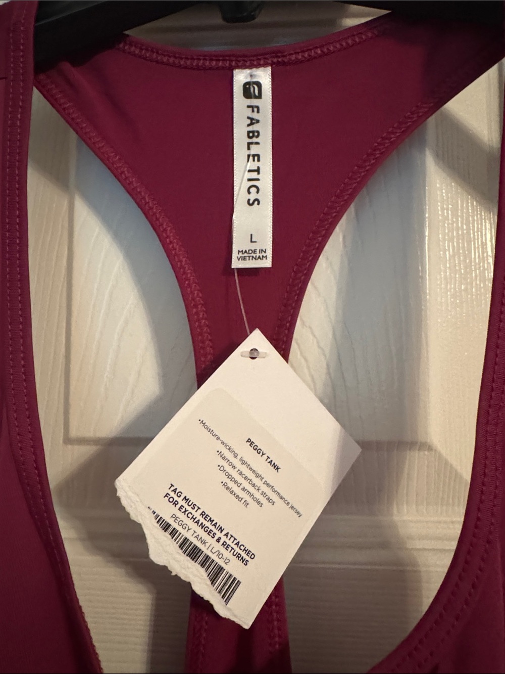 Fabletics Wine Racerback Tank Top - Picture 2 of 4